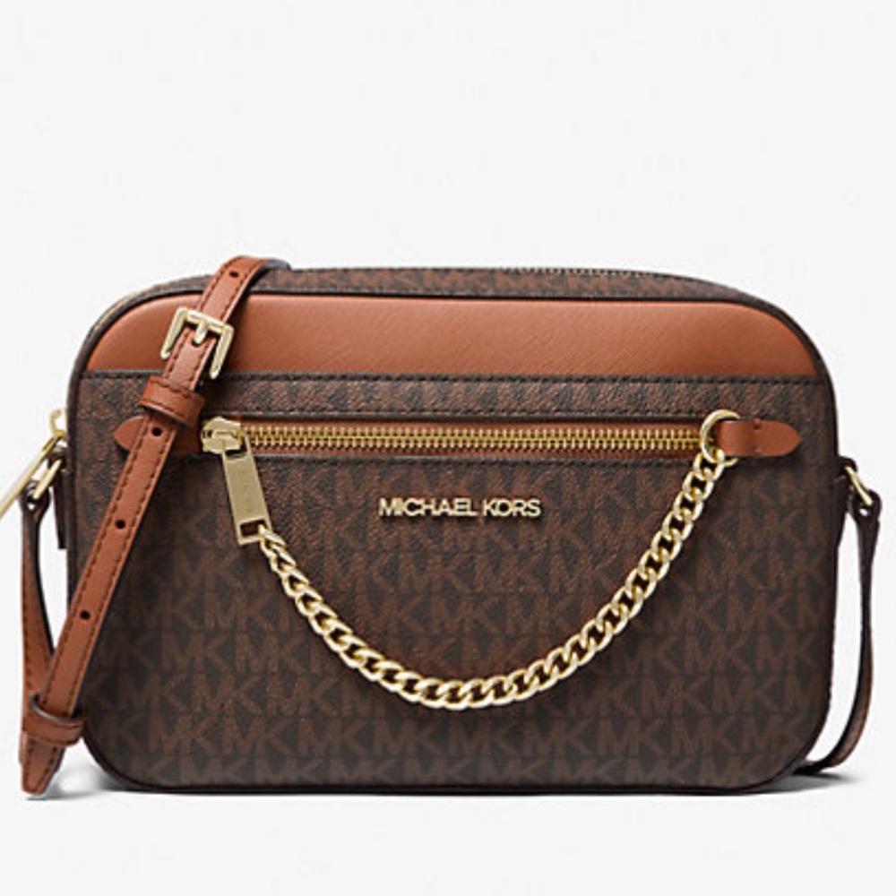 Michael Kors Jet Set Large Logo Crossbody Bag